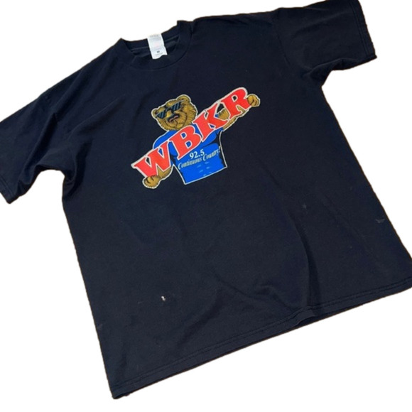 Country Radio VINTAGE 92.5 FM WBKR Radio Station Crewneck T-Shirt. Size X-Large. - Picture 1 of 10